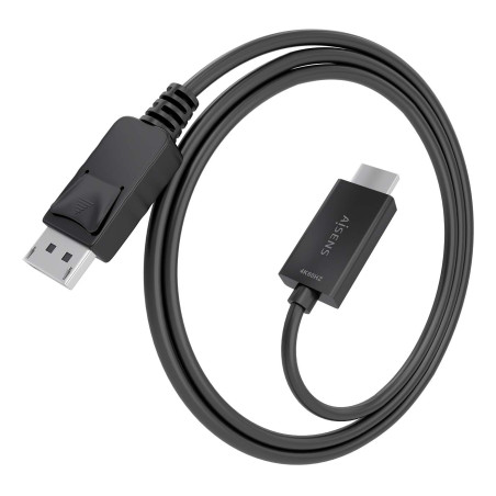 AISENS A125-0893 Cable conversor DisplayPort a HDMI 4K@60Hz, DP/M-HDMI/M, Negro, 1.5m, 1,5 m, DisplayPort, HDMI tipo A