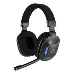 Hiditec GHE010004 VORTEX, Inalámbrico y alámbrico, Juego, 20 - 20000 Hz, Auriculares, Negro