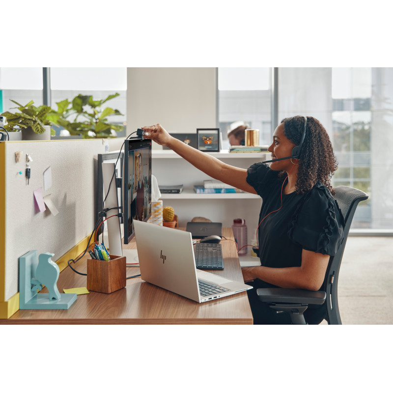 HP Poly 8X229A6 Auriculares Poly Blackwire 3225 estéreo USB-C + conector de 3,5 mm + adaptador USB-C/A (paquete), Alámbrico,