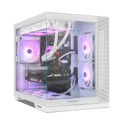 NOX NXHUMMERASTRANEOWH Hummer Astra Neo White, Midi Tower, PC, Blanco, ATX, ITX, micro ATX, SPCC, Acero, Vidrio templado, Juego