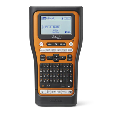 Brother PT-E560BTSP PT-E560BTSP, QWERTY, HSE/TZe, Transferencia térmica, 180 x 180 DPI, 30 mm/s, Inalámbrico y alámbrico