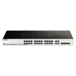 D-Link DGS-1210-28/E DGS-1210-28, Gestionado, L2/L2+, Bidireccional completo (Full duplex), Montaje en rack, 1U