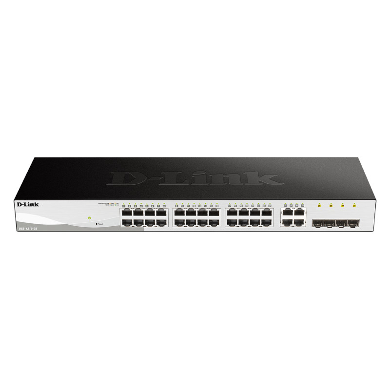 D-Link DGS-1210-28/E DGS-1210-28, Gestionado, L2/L2+, Bidireccional completo (Full duplex), Montaje en rack, 1U