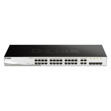 D-Link DGS-1210-28/E DGS-1210-28, Gestionado, L2/L2+, Bidireccional completo (Full duplex), Montaje en rack, 1U