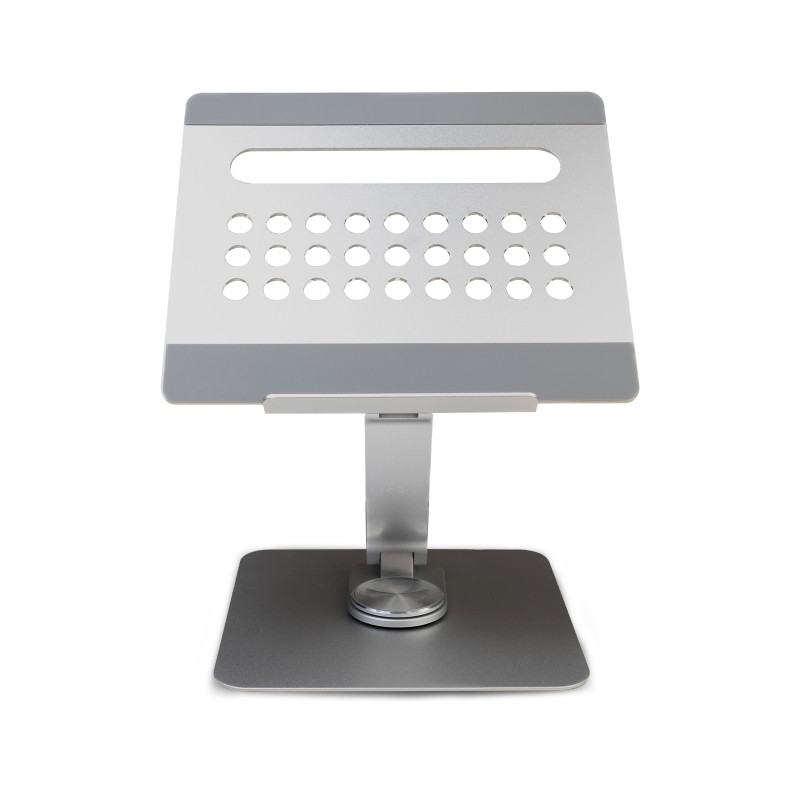 Ewent EW1269 EW1269, Soporte para ordenador portátil, Gris, Plata, Aluminio, Silicona, 25,4 cm (10"), 43,2 cm (17"), 360°