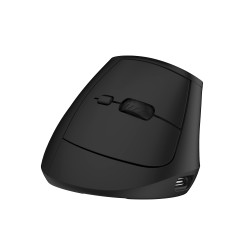 Ewent EW3208 EW3208, mano derecha, Diseño vertical, Óptico, RF Wireless + Bluetooth, 4000 DPI, Negro 2