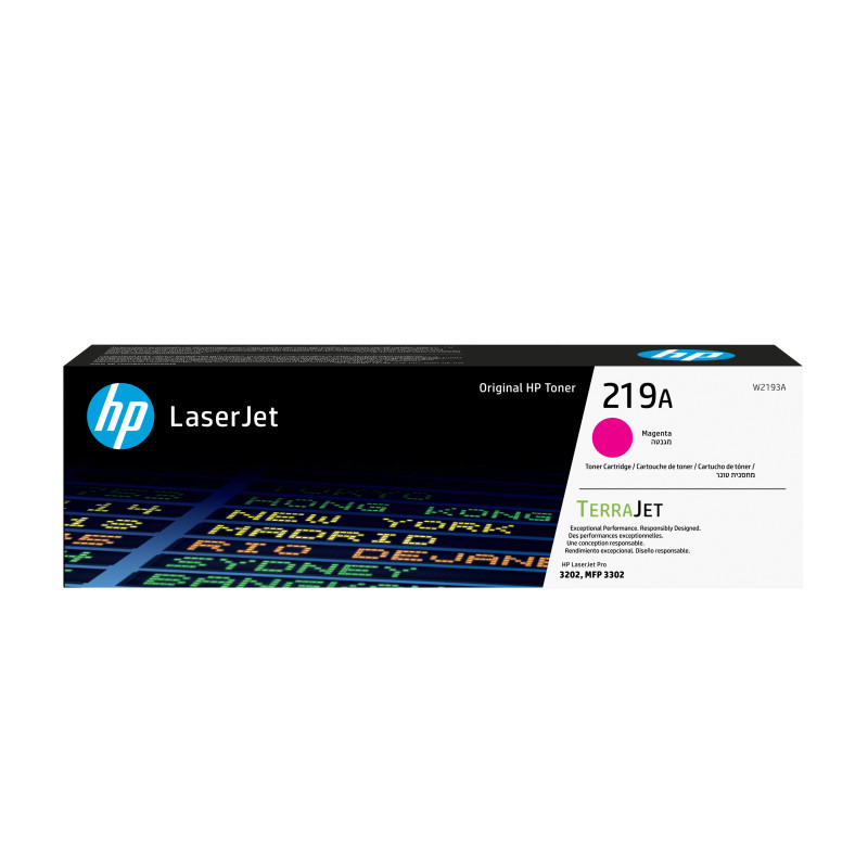 HP W2193A Cartucho de Tóner Original LaserJet 219A magenta, 1200 páginas, 0 páginas, Magenta, 1 pieza(s)