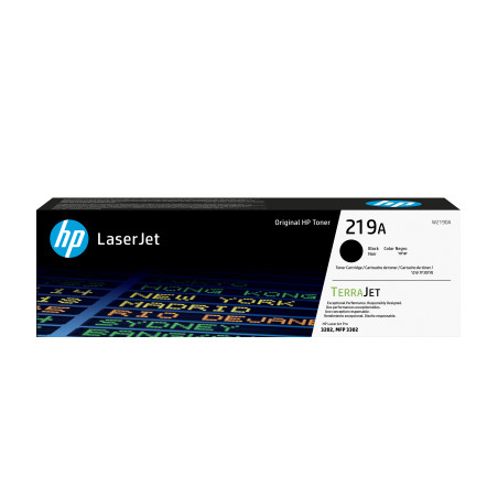 HP W2190A Cartucho de Tóner Original LaserJet 219A negro, 1300 páginas, 0 páginas, Negro, 1 pieza(s)