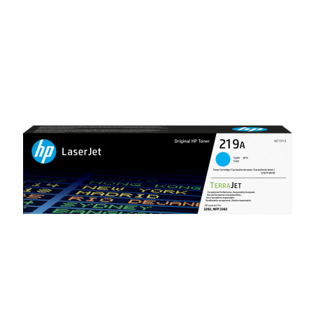 HP W2191A Cartucho de Tóner Original LaserJet 219A cian, 1200 páginas, 0 páginas, Cian, 1 pieza(s)