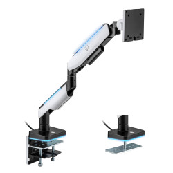 Ewent EW1509 EW1509, Abrazadera, 20 kg, 43,2 cm (17"), 124,5 cm (49"), 100 x 100 mm, Negro, Blanco