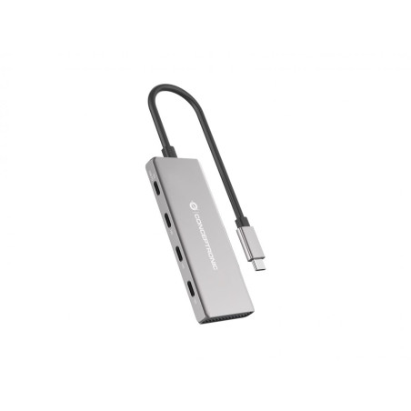 Conceptronic HUBBIES16G HUBBIES16G, USB 3.2 Gen 2 (3.1 Gen 2) Type-C, USB 3.2 Gen 2 (3.1 Gen 2) Type-C, 10000 Mbit/s, Gris,