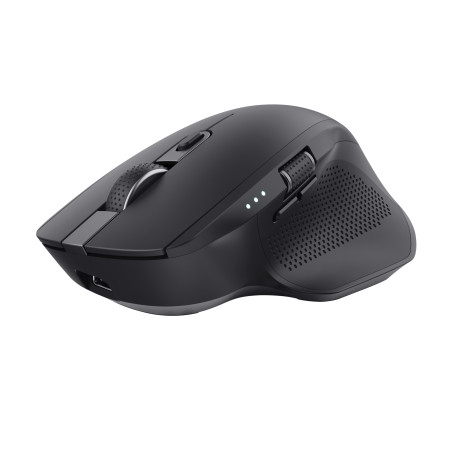 Trust 24820 Ozaa+, mano derecha, Óptico, RF Wireless + Bluetooth, 3200 DPI, Negro