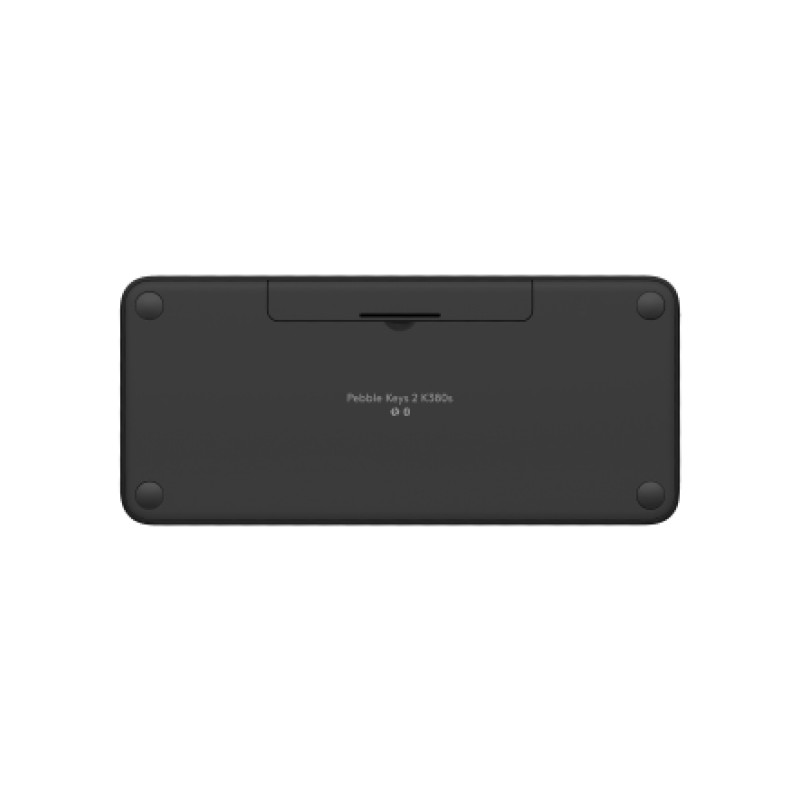 Logitech 920-011827 Pebble Keys 2 K380s, Mini, Inalámbrico, Bluetooth, Switch de tecla de tijera, QWERTY, Grafito