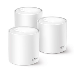 TP-Link DECO X10(3-PACK) Deco X10, Blanco, Interno, Enrutador de malla, 190 m², Doble banda (2,4 GHz / 5 GHz), Wi-Fi 6