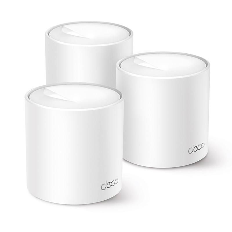 TP-Link DECO X10(3-PACK) Deco X10, Blanco, Interno, Enrutador de malla, 190 m², Doble banda (2,4 GHz / 5 GHz), Wi-Fi 6
