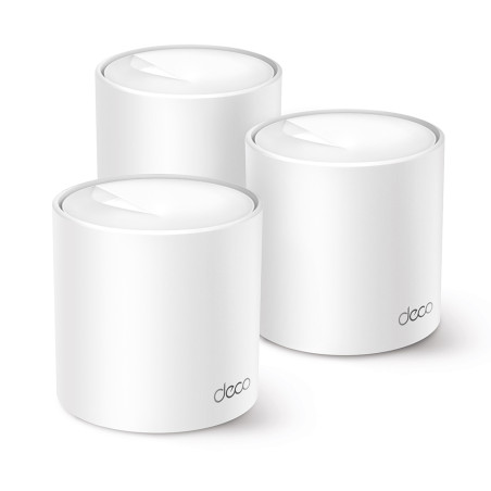 TP-Link DECO X10(3-PACK) Deco X10, Blanco, Interno, Enrutador de malla, 190 m², Doble banda (2,4 GHz / 5 GHz), Wi-Fi 6