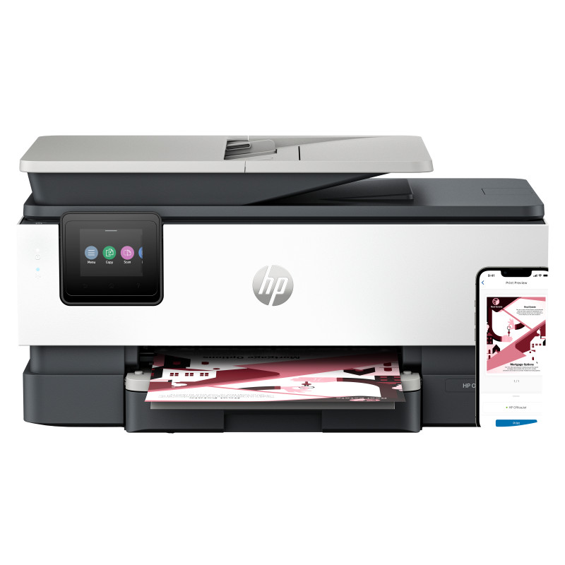 HP 405U3B OfficeJet Pro 8122e Inalámbrico All-in-One Color Impresora, Servicio Instant Ink; Impresión a doble cara,
