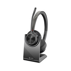 HP Poly 77Z32AA Auriculares Poly Voyager 4320-M con certificación para Microsoft Teams + llave BT700 + soporte de carga, 2