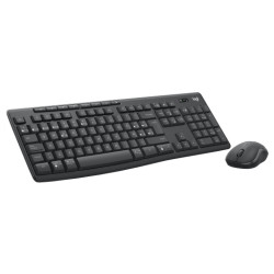 Logitech 920-012071 920-012071, Inalámbrico, Bluetooth, Interruptor de membrana, QWERTY, Grafito, Ratón incluido