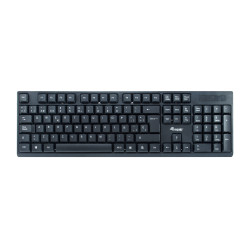 Equip 245221 245221, Completo (100%), Inalámbrico, RF inalámbrico, QWERTY, Negro, Ratón incluido 2