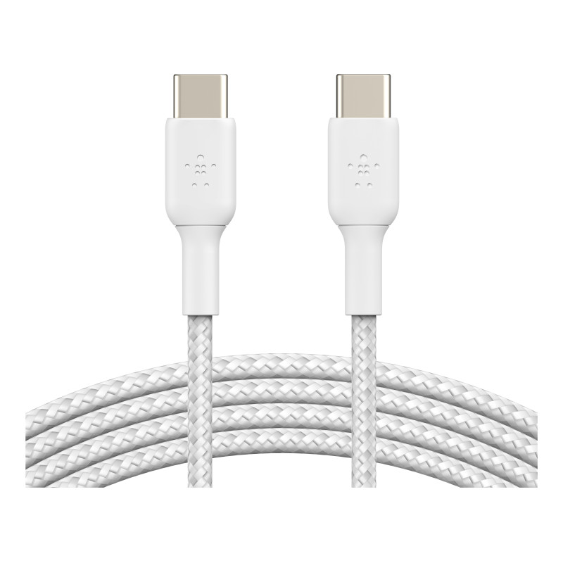 Belkin CAB004BT1MWH2PK CAB004BT1MWH2PK, 1 m, USB C, USB C, USB 2.0, 0,48 Gbit/s, Blanco