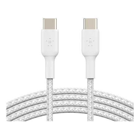 Belkin CAB004BT1MWH2PK CAB004BT1MWH2PK, 1 m, USB C, USB C, USB 2.0, 0,48 Gbit/s, Blanco