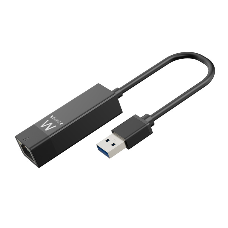 Ewent EW1017 EW1017, Alámbrico, USB, Ethernet, 1000 Mbit/s, Negro