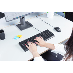 Trust 23982 TK-150, Completo (100%), Alámbrico, USB, Interruptor de membrana, QWERTY, Negro 2