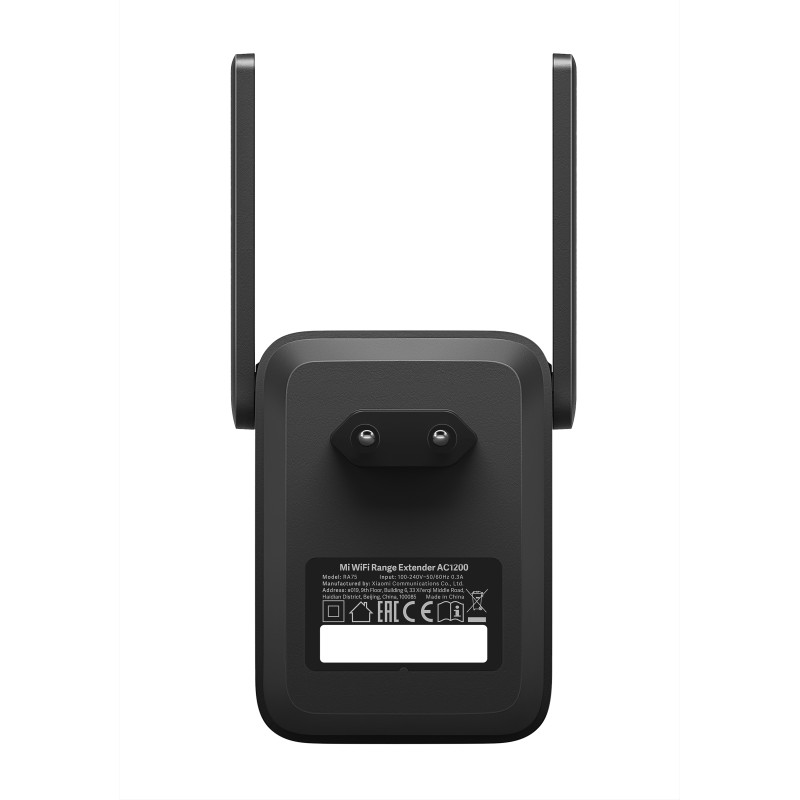 Xiaomi DVB4348GL Mi WiFi Range Extender AC1200, Repetidor de red, 867 Mbit/s, 10,100 Mbit/s, Externo, 20 - 23 dBmW,
