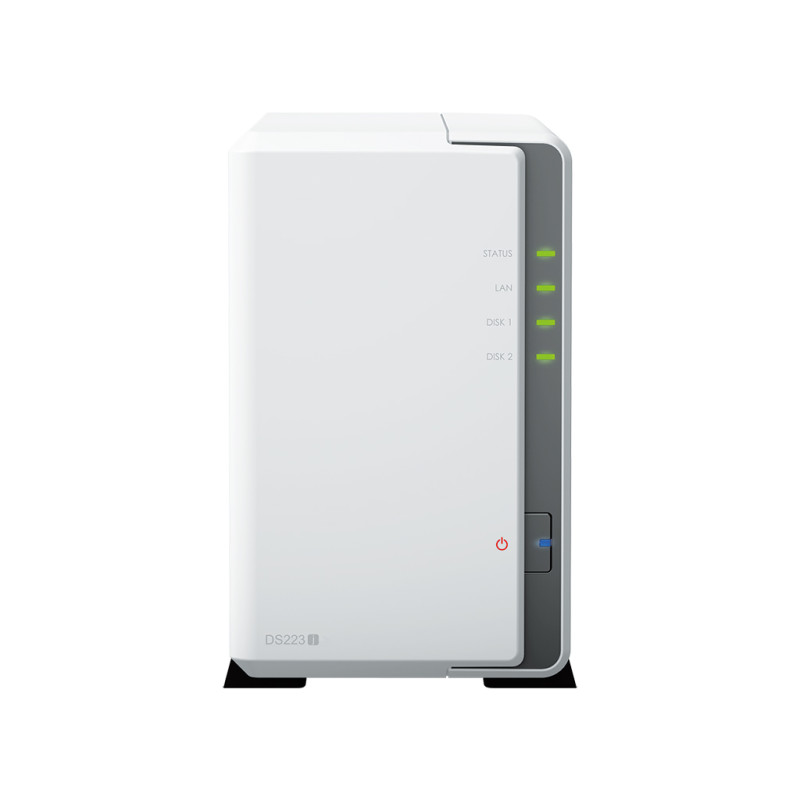 Synology DS223J DiskStation DS223J, NAS, Escritorio, Realtek, RTD1619B, 1 GB, DDR4