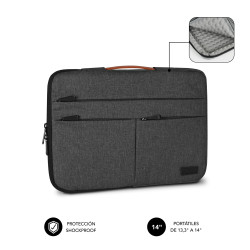 SUBBLIM SUBLS-AP36001 Funda Air Padding 360 Sleeve 13,3-14" Dark Grey, Funda, 35,6 cm (14"), 278 g 2