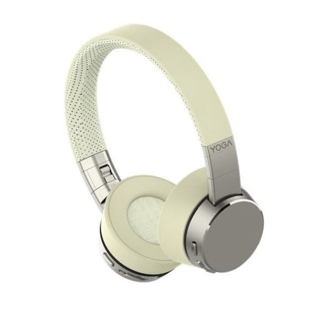 Lenovo GXD0U47643 Yoga, Inalámbrico y alámbrico, 20 - 20000 Hz, 214 g, Auriculares, Crema de color, Blanco