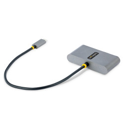 StarTech.com 5G2A2CPDB-USB-C-HUB Hub Concentrador USB-C de 4 Puertos con Entrega de Alimentación de 100W de Paso - Ladrón USB 2