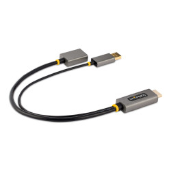 StarTech.com 128-HDMI-DISPLAYPORT Cable 30cm Adaptador HDMI a DisplayPort - Activo - 4K 60Hz - Conversor HDMI 2.0 a DP 1.2 - 2
