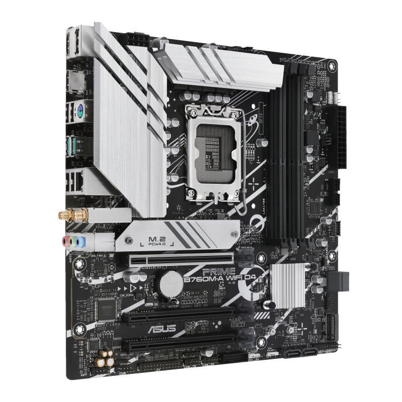 ASUS 90MB1CX0-M0EAY0 PRIME B760M-A WIFI D4, Intel, LGA 1700, Intel® Celeron®, Intel® Core™ i3, Intel® Core™ i5, Intel®
