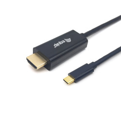 Equip 133413 Cable USB-C a HDMI, M/M, 3,0 m, 4K/30Hz, 3 m, USB Tipo C, HDMI tipo A (Estándar), Macho, Macho, Derecho