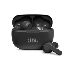 JBL JBLW200TWSBLK Wave 200TWS, Inalámbrico, 20 - 20000 Hz, Llamadas/Música, 48 g, Auriculares, Negro