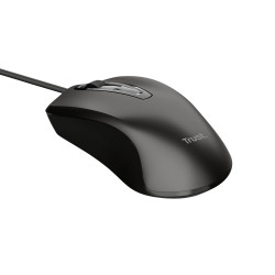 Trust 24657 24657, Ambidextro, Óptico, USB tipo A, 1200 DPI, Negro
