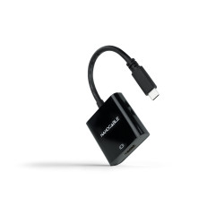 Nanocable 10.16.4102-BK Conversor USB-C a HDMI 4K, USB-C/M-HDMI/H, Negro, 15 cm, 3.2 Gen 1 (3.1 Gen 1), USB Tipo C, Salida