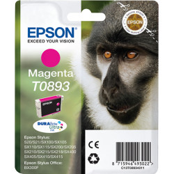 Epson C13T08934011 Monkey Tinta magenta T0893 DURABrite Ultra Mono, Magenta, Tinta a base de pigmentos, 3,5 ml, 1 pieza(s)