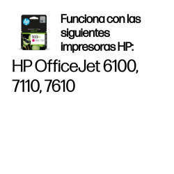 HP CN055AE Cartucho de tinta original 933XL de alta capacidad magenta, Magenta, Tinta a base de pigmentos, 9 ml, 1 pieza(s), 2
