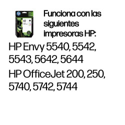 HP N9J71AE Pack de ahorro de 2 cartuchos de tinta original 62 negro/tricolor, Rendimiento estándar, Negro, Cian, Magenta, 2