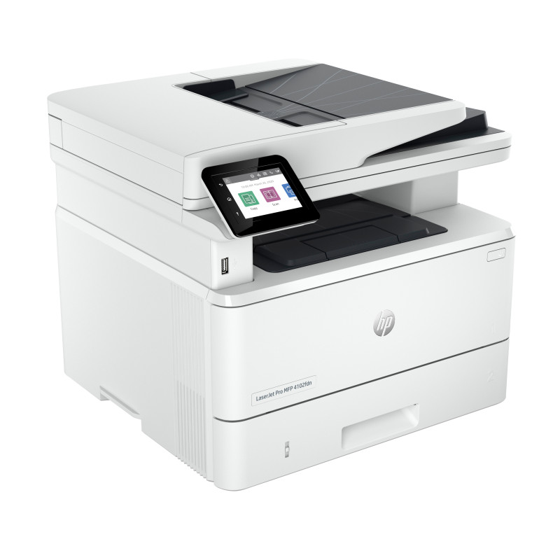 HP 2Z623F LaserJet Pro 4102fdn Multifunction Blanco y negro Impresora, Solo Ethernet; Fotocopiadora, escáner, Laser,