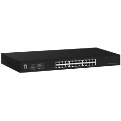 LevelOne GEU-2431 Switch 24x GE GEU-2431 19\" Rack Mount Kit, No administrado, Gigabit Ethernet (10/100/1000), Bidireccional