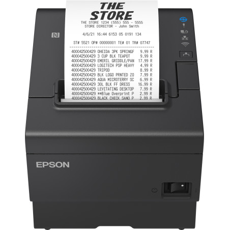 Epson C31CJ57112 TM-T88VII (112): USB, Ethernet, Serial, PS, Black, Térmico, Impresora de recibos, 180 x 180 DPI, 500 mm/s,