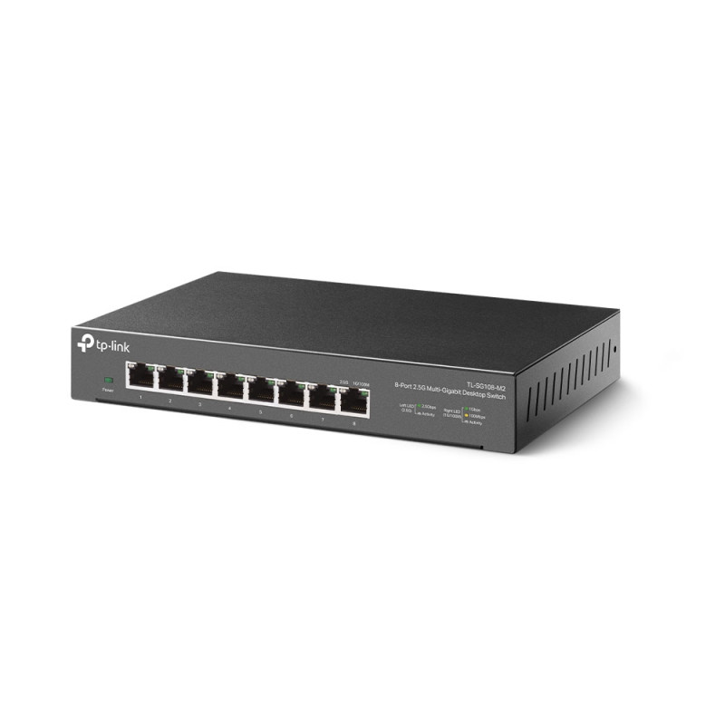 TP-Link TL-SG108-M2 TL-SG108-M2, No administrado, 2.5G Ethernet (100/1000/2500), Montaje de pared