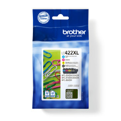 Brother LC422XLVAL LC422XLVAL, Negro, Cian, Magenta, Amarillo, 4 pieza(s), 3000 páginas, 1500 páginas, Multipack