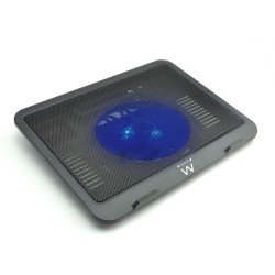 Ewent EW1250 EW1250, 40,6 cm (16"), 1 pieza(s), 12,5 cm, 1000 RPM, Negro, Plancha, Plástico
