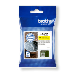 Brother LC422Y LC-422Y, Amarillo, 1 pieza(s), 550 páginas, Pack individual