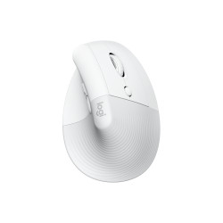 Logitech 910-006475 Lift, mano derecha, Diseño vertical, Óptico, RF Wireless + Bluetooth, 4000 DPI, Blanco 2